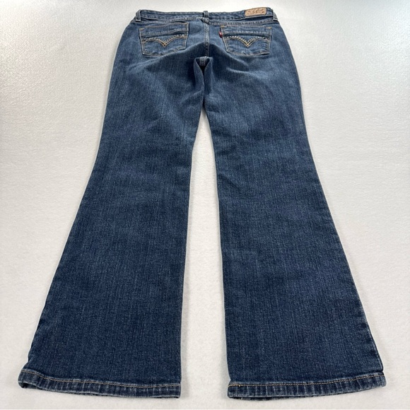 Levi's Y2K 515 Boot Cut Jeans Women's Size 8M Dark Fade Wash Studded Boho EUC - Picture 4 of 9